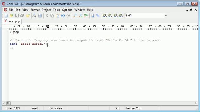 Beginner PHP Tutorial - 13 - comments смотреть онлайн