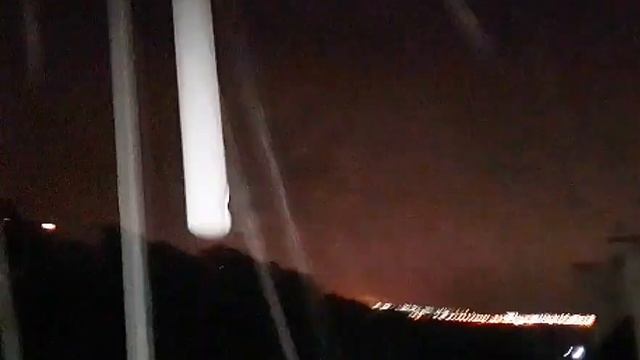 Первый снежный заряд в Подольске ночью. смотреть онлайн