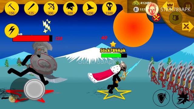 FINAL BOSS GOLDEN, XIPHOS VS XIPHOS, MEGA KING RIDER KAI GIANT | Stick War Legacy Mod | Stick789Apk