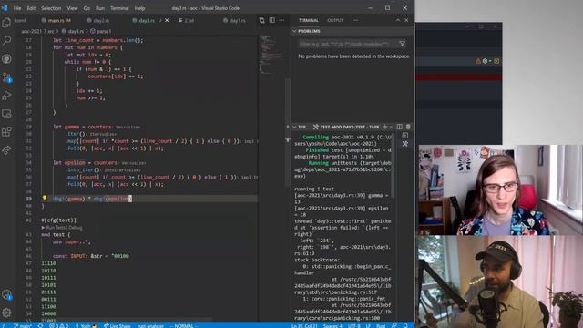 SOLVING ADVENT OF CODE 2021 DAY 3 IN RUST смотреть онлайн