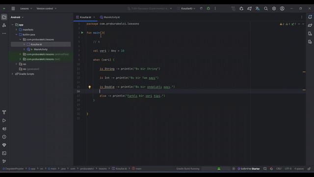 6 - Kotlin Conditions & Android Studio смотреть онлайн