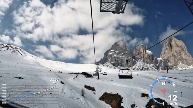 4-CLD/B Norei - Cinque Dita | Canazei | Val di Fassa | GoPro Timelapse 2K with GPS Data смотреть онлайн