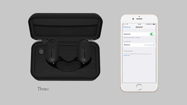Beebud True Wireless Earbuds - Video User Guide PAIRING and CONNECTION смотреть онлайн
