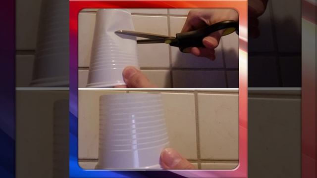 Снеговик из пластиковых стаканчиков(вешаем на стену) смотреть онлайн