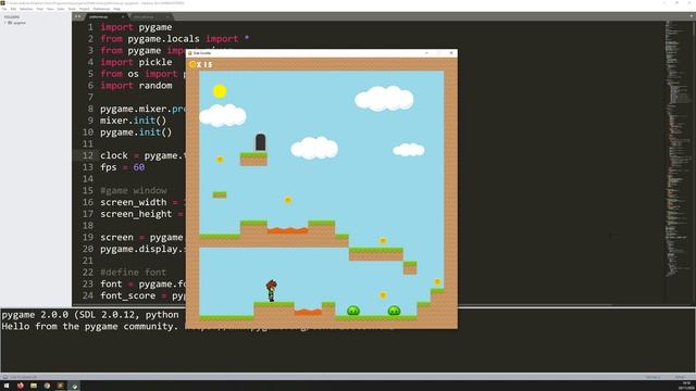Python Platformer Game Demo Made in PyGame смотреть онлайн