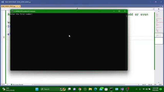 PYTHON PROGRAMME TO CHECK IF A NUMBER IS ODD OR EVEN смотреть онлайн