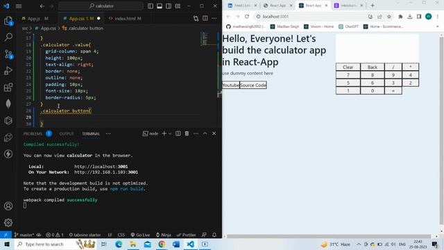 ?? Building a Calculator App with React.js | Free Source Code Included ?? смотреть онлайн