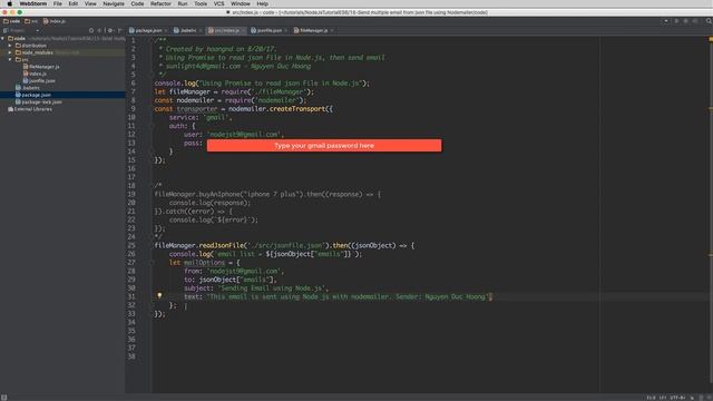 Lession 15 Send multiple emails from json file using Nodemailer смотреть онлайн