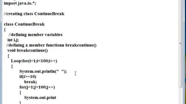 How to use break and continue in java смотреть онлайн