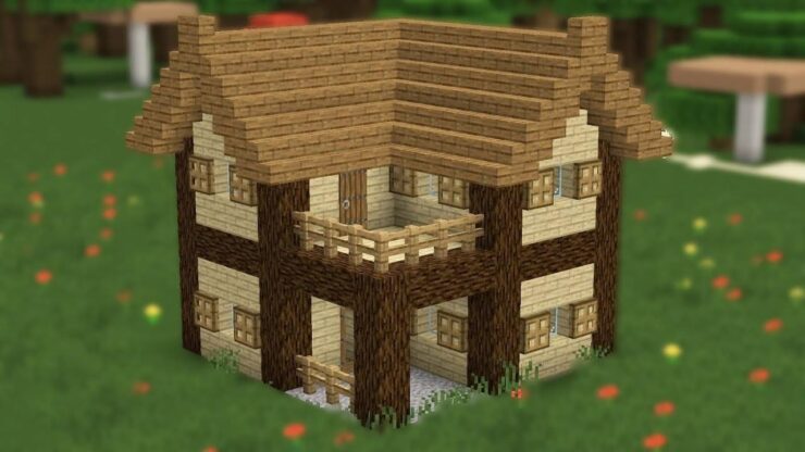 Постройка Красивого дома в Майнкрафте смотреть онлайн