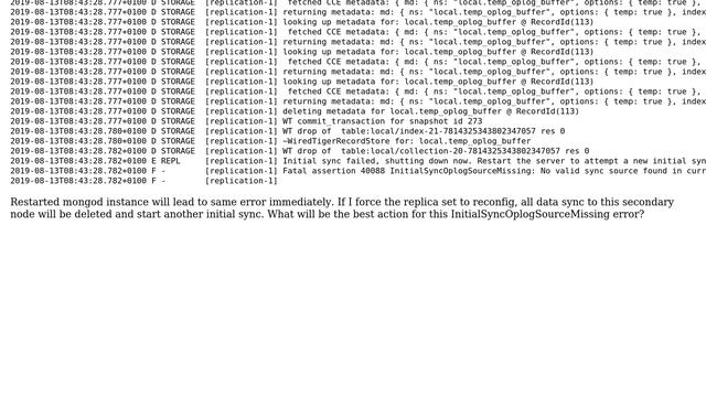 Databases: MongoDB Replica Set InitialSyncOplogSourceMissing error (2 Solutions!!) смотреть онлайн