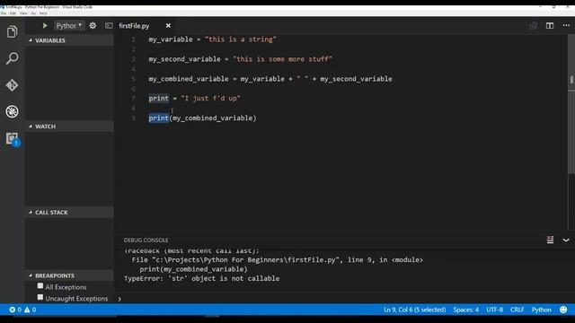 Python Beginner Tutorial 2 For Absolute Beginners - (Strings) смотреть онлайн