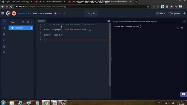 Odd and Even Number Python Program смотреть онлайн