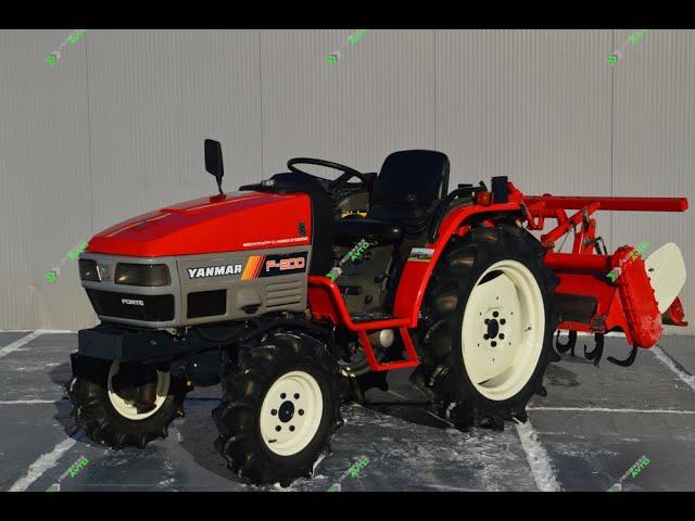 Yanmar F-200 японский мини трактор с ПСМ Почвенная фреза в комплекте смотреть онлайн
