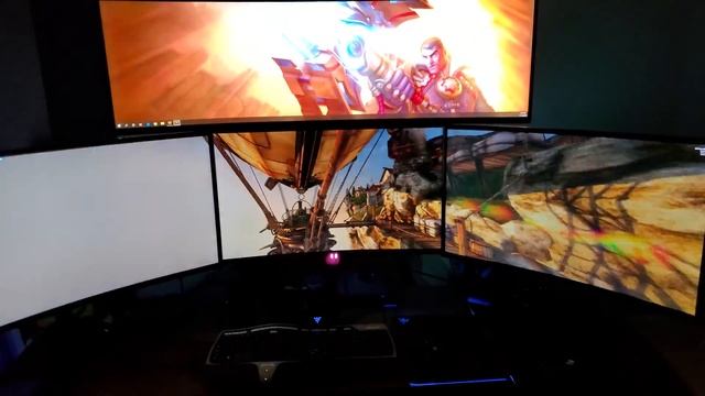 Quad Monitor PC setup смотреть онлайн