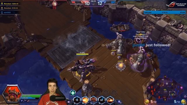 Grubby | Heroes of the Storm | Sgt. Hammer - Quick Match - Blackheart's Bay смотреть онлайн