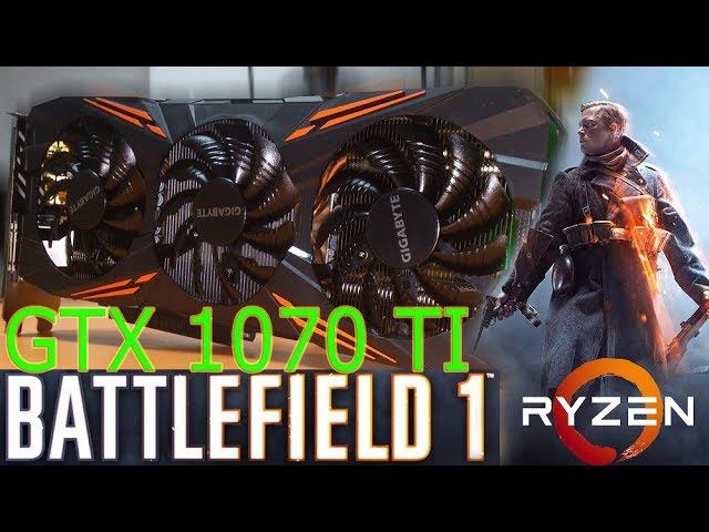 Battlefield 1 мультиплеер GTX1070ti + Ryzen 1600 смотреть онлайн