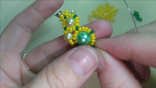 Серьги из бисера и жемчуга своими руками / Earrings making with pearls and seedbeads / Küpe yapımı смотреть онлайн