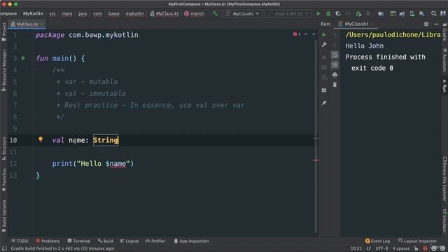 021 Kotlin Programming Language Fundamentals - Initializing Variables смотреть онлайн