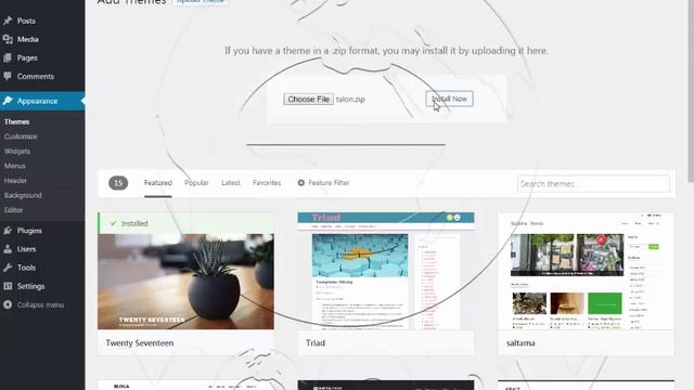 install WordPress theme..تنصيب ثيم وردبريس смотреть онлайн