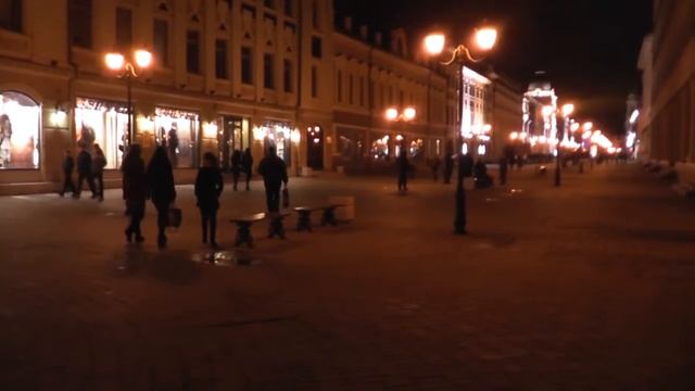 Казань, Баумана, Кремль ночью смотреть онлайн
