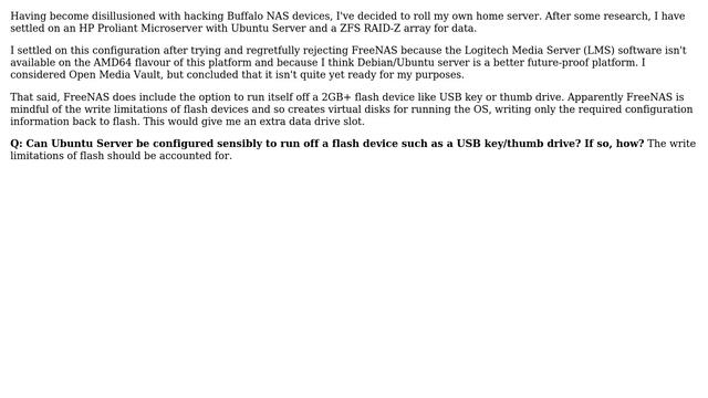 Running Ubuntu Server from a USB key / thumb drive (being mindful of flash's write limitations) смотреть онлайн