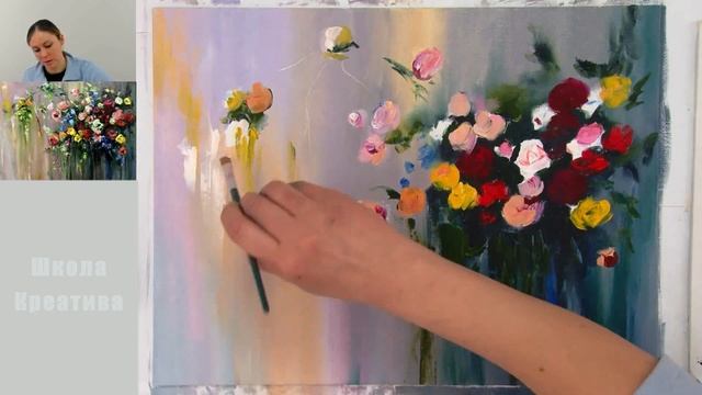 Как рисовать цветы. Получите 50 уроков ссылка в описании. смотреть онлайн