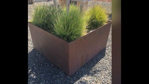 Modern corten steel planters for Landscaping#corten #corten steel planter corten steel planters