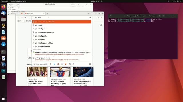 create virtual environment in python in ubantu 22.04 lts linux смотреть онлайн