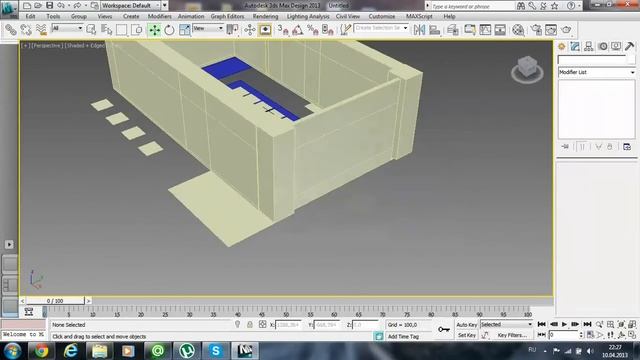 Draft trade exhibition hall (put walls and prepare a place for windows) #2 смотреть онлайн