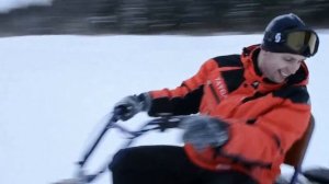 Испытания Мотобуксировщика Бурлак-М с лыжным модулем