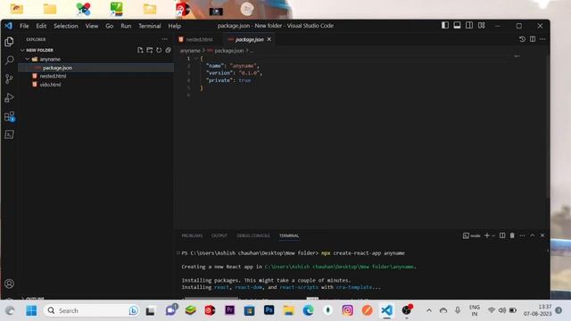 Create New React App In Any Code Editor || React tutorial смотреть онлайн