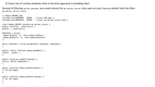 Wordpress: Extending xml rpc - best practice (3 Solutions!!) смотреть онлайн