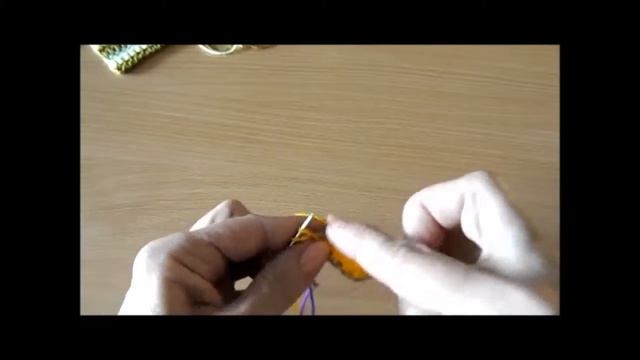 Цветной узор с вытянутыми петлями смотреть онлайн