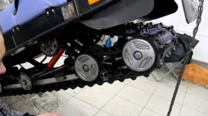 Подвеска СНЕГОХОДА (задняя пятка наборные шайбы)