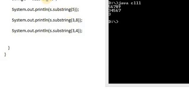 substring() in java смотреть онлайн