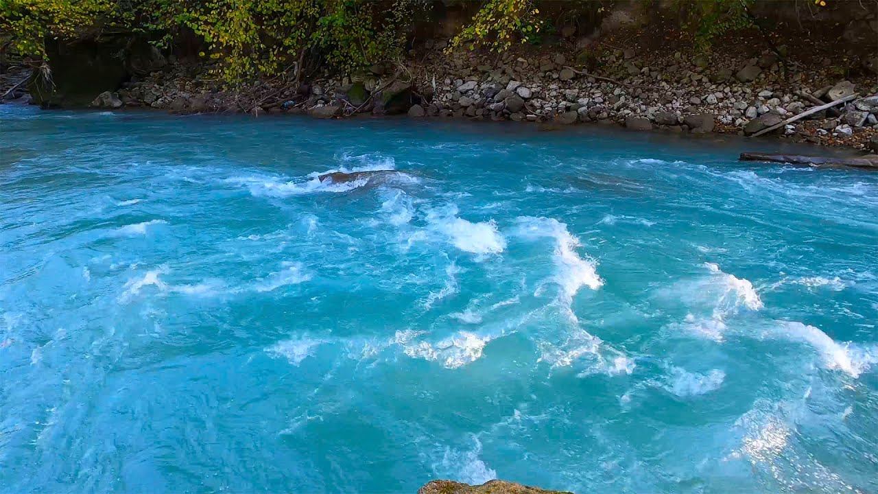 Mountain River Sounds with Relaxing Nature, Soothing River Sounds for Sleeping, Studying смотреть онлайн