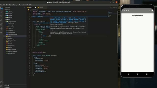 Masonry List View in React Native | Malayalam смотреть онлайн