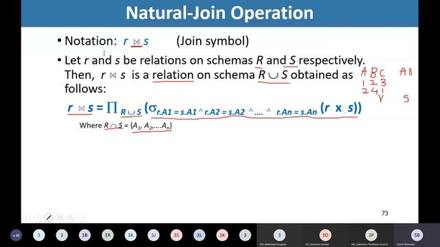 # 23 - Relational Algebra - Additional Operations - Intersection, Natural Join смотреть онлайн