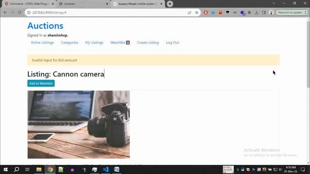 Project 2 commerce | CS50's Web Programming with Python and JavaScript | By Shamim Hossain смотреть онлайн