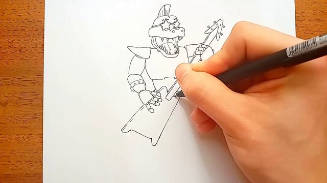 How to draw Monty from FNAF Security Breach смотреть онлайн