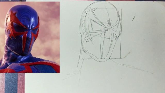 How to Draw SPIDERMAN 2099 ||Easy Outline Technique For Beginners || смотреть онлайн