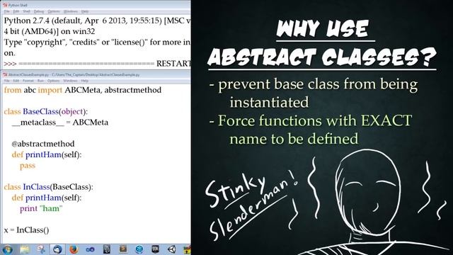 Let's Learn Python #12 - Abstract Classes, Multiple Inheritance - OOP 3 of 3 смотреть онлайн