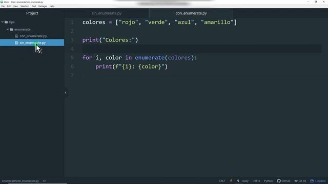 Función enumerate - Tips Python смотреть онлайн