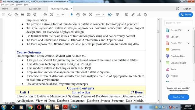 Introduction of DBMS Syllabus Pune University (TE 2015 Course) смотреть онлайн
