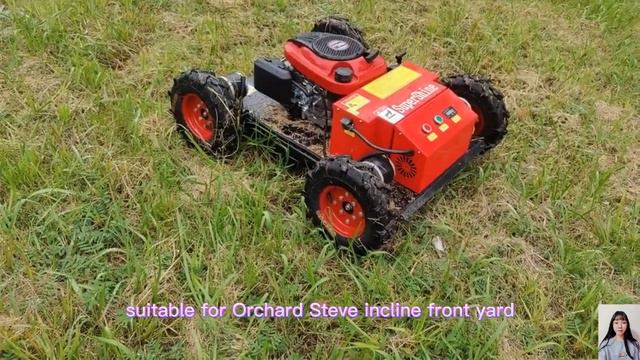 Tosaerba a distanza regolabile in altezza con motore a benzina ad alta potenza per colline смотреть онлайн