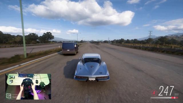 Forza Horizon 5 Stock 1967 Chevrolet Corvette Stingray 427 Top Speed Test Logitech G29 Gameplay смотреть онлайн