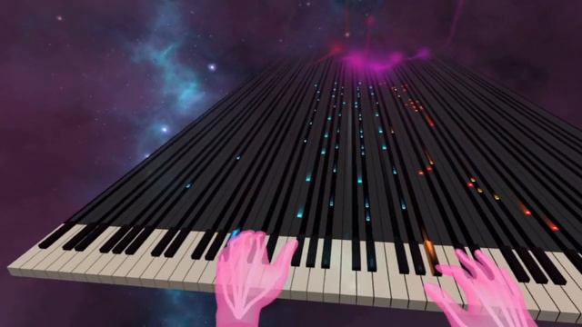 Oculus Quest VR Piano Training app demo with hand tracking смотреть онлайн