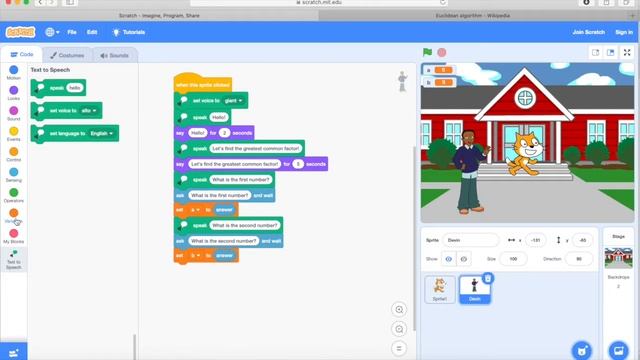 Finding the Greatest Common Factor with Scratch смотреть онлайн
