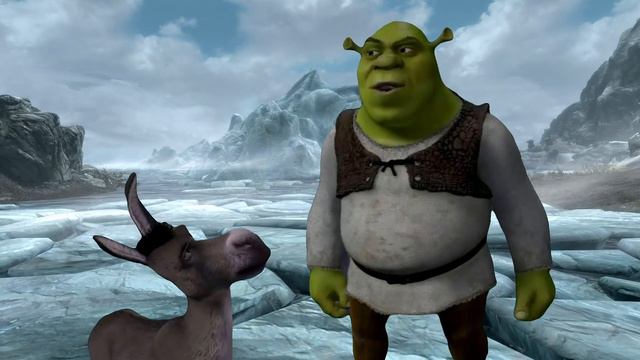 Dragonborn Ogre: Epic Adventures In Skyrim With Shrek